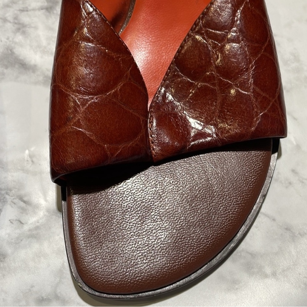 Nine West Brown Mules - Picture 6 of 8